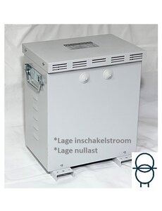  Scheidingstransformator 3-fase - 13 kVA -  Lage inschakelstroom / Lage nullast - In kast IP23
