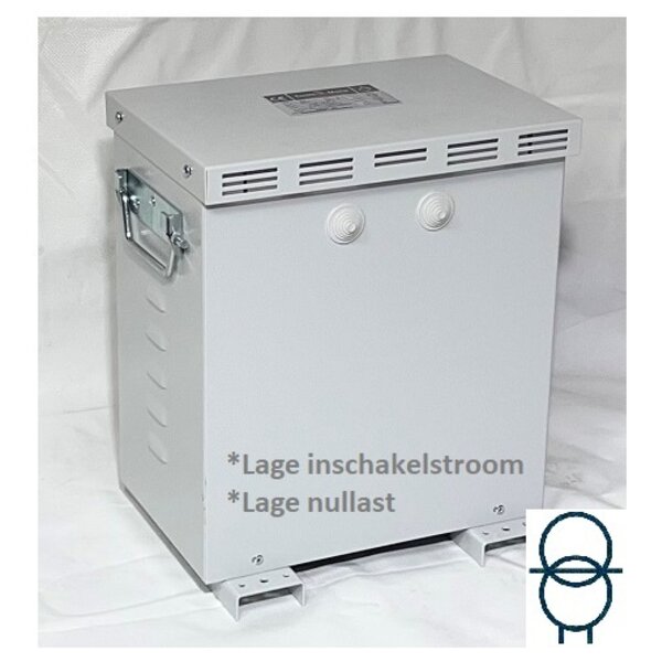 Scheidingstransformator 3-fase - 13 kVA -  Lage inschakelstroom / Lage nullast - In kast IP23