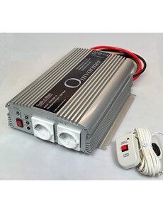  Omvormer 12V naar 230 volt, 1200W continue - piek 2400W - Incl. afstandsbediening
