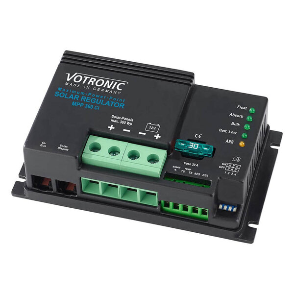 360W MPPT MPP 360 CI zonne-energieregelaar met 26A + 1.5A laadstroom voor 12V, max. Ingang 60V DC, Duo Digital