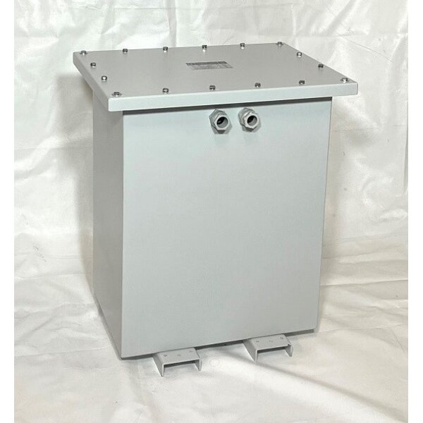 Scheidingstransformator 3-fase - 6.3 kVA - in kast IP65 INOX (Lage inschakelstroom / Lage nullast)