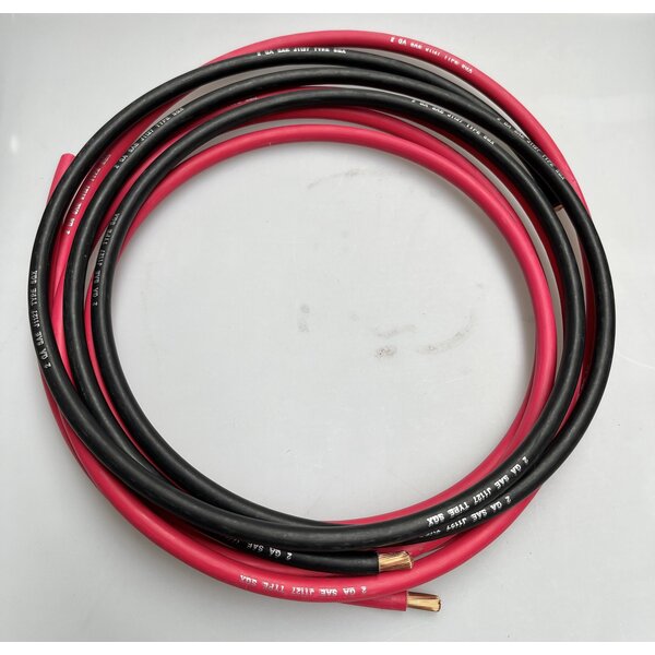 SGX Accukabel 22mm2  AGW 4 - 100% Massief Koper - Rood of Zwart - Te bestelen in veelvoud 10 cm