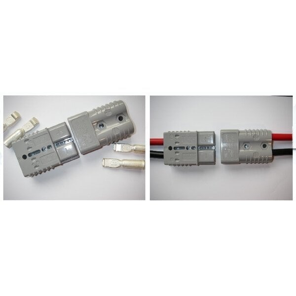 Anderson gelijkstroom stekker 50A / 600V - set van 2 stuk