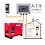 Diesel generator 6,0 kW 1x230V + 7,5 kW 3x400V + ATS connector (Prijs is inclusief verzending binnen NL - m.u.v. Waddeneilanden)