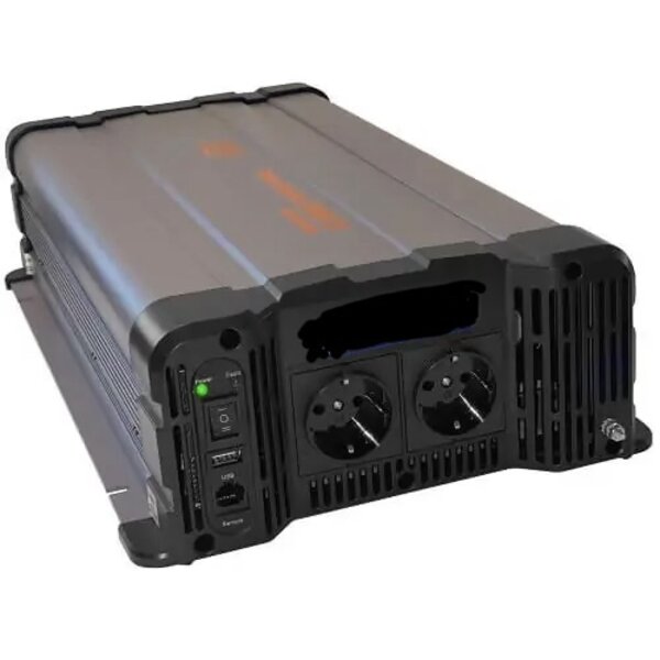 Powerboozt Rhino Omvormer 48 naar 230 volt, 4000 watt continue - Zuivere sinus