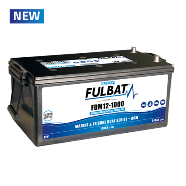 FULBAT AGM Accu 12 volt - 240Ah - CCA 1000A (Prijs is inclusief bezorging binnen NL - m.u.v. Waddeneilanden)