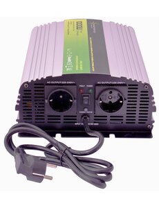  Solartronics Zuivere Sinus Omvormer / Acculader / UPS -  12V naar 230V 1000W