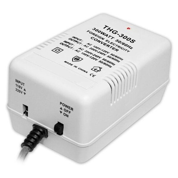 Omvormer 110/120 naar 220/240 volt - 300 watt  (Omkeerbaar)