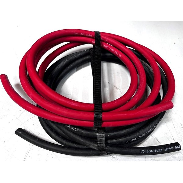 SGX Accukabel 54mm2  AGW 1/0 - 100% Massief Koper - Rood of Zwart - Te bestellen in veelvoud 10 cm