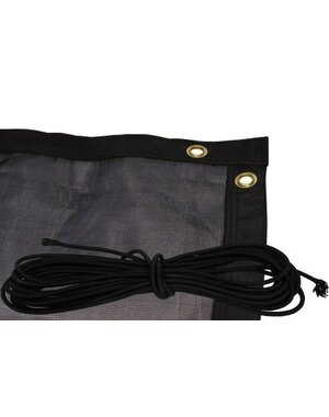  Aanhangernet Fijnmazig Zware Kwaliteit - Zwart 2.50x4,00mtr - inclusief elastiek. Extra sterk, Extra UV-bestendig