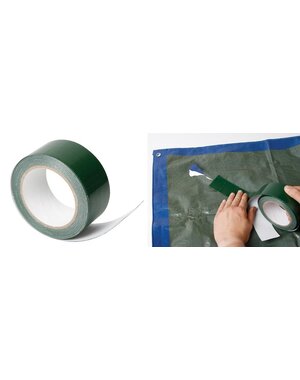 Reparatietape voor PE dekzeilen 50mm x 10 meter - Groen