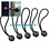 Ball bungee Spanner met bal - 15 cm x 5mm - per 5, 10 of 25 stuks  (Zwart of Wit)