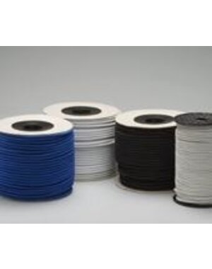 Elastiek (trapezekoord) 8mm per meter - Zwart