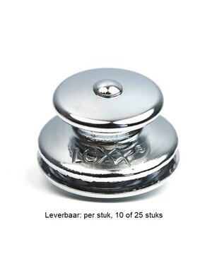 LOXX Grote Kop Messing Vernikkeld (per stuk, 10 of 25 stuks)