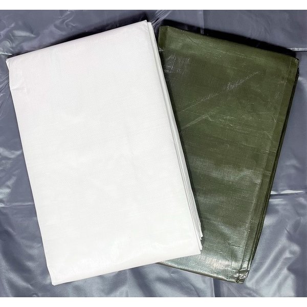 DEKZEIL PE 150 gr/m2 - 10 x 15 mtr. - In Groen,  Wit of Zwart