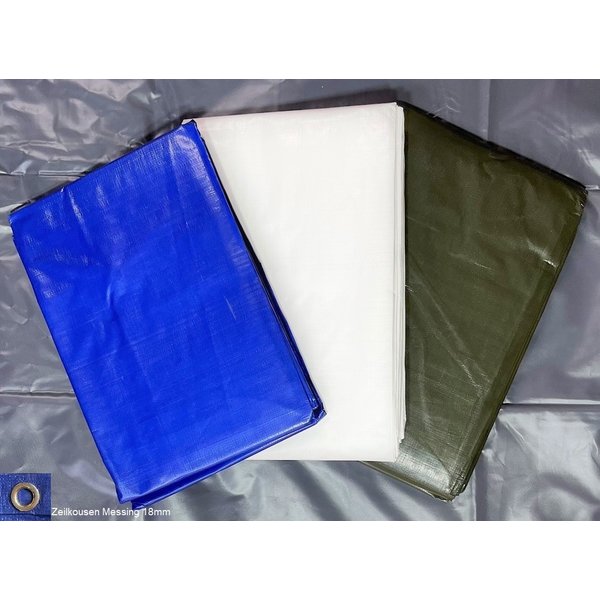 DEKZEIL PE 150 gr/m2 - 2 x 3 mtr - In Groen, Blauw, Wit of Zwart