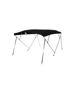  Biminitop 4-Boogs Zwart Zware Kwaliteit 600D
