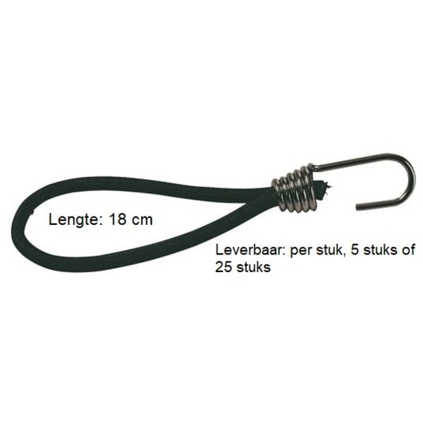 Spanner met spinhaak - 6mm / 13 cm  - per stuk, 5 stuks of 25 stuks