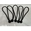 Ball bungee / Spanner met bal - 25 cm x 6mm - per 5 of 25 stuks (Zwart)