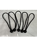  Ball bungee / Spanner met bal - 25 cm x 6mm - per 5, 10 of 25 stuks (Zwart)