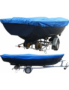  OPRUIMING: Bootzeil Open Boot 600D Luxe 400cm - 460cm x 200cm Blauw  - 2e keus