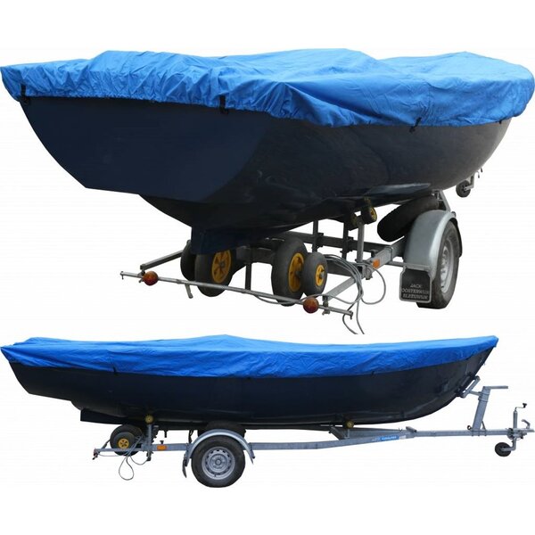 OPRUIMING: Bootzeil Open Boot / Afdekzeil 600D Luxe 400cm - 460cm x 200cm Blauw  - 2e keus