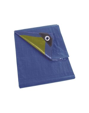  DEKZEIL PE 110 gr/m2 - 3 x 6 mtr BLAUW/KAKI