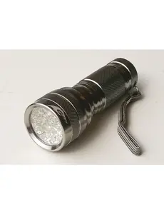  Aluminium Led Lamp met 19 Ultra Leds - incl. 3 AA batterijen