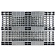 Paleta plastikowa z pełnym blatem 1200x800x150 mm - nośność 1500 kg