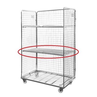 Metalowa półka siatkowa 1145x650 mm - dla rollkontenera  40077