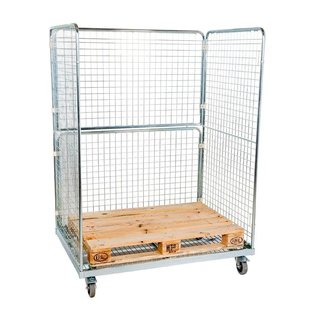 Rollkontener 3 ścienny mieszczący europaletę 1350x950x1820 mm