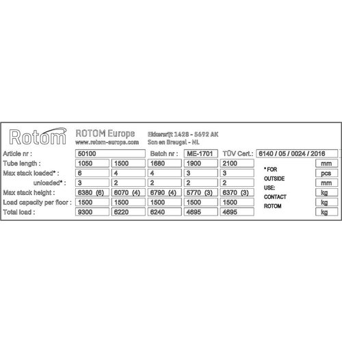 Metalowy regał magazynowy 1545x1180x310 mm - pojedynczy
