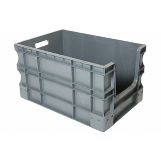 Pojemnik Euro z otworem na uchwyt 600x400x330 mm - pojemność 65 litrów