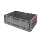 Składany plastikowy pojemnik 600x400x221mm - zamknięty