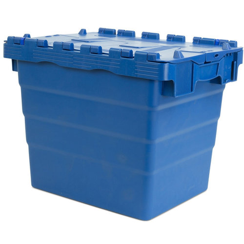 Plastikowy pojemnik z pokrywą na zawiasach 600x400x516 mm