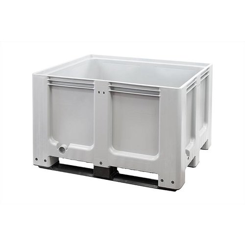 Skrzyniopaleta przemysłowa z 3 płozami - 1200x1000x760 mm HDPE