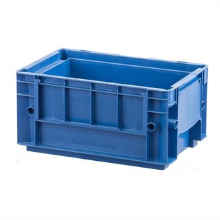 Pojemnik RL-KLT 3147 o wymiarach 300x200x147 mm, niebieski, PP, wzmacniany