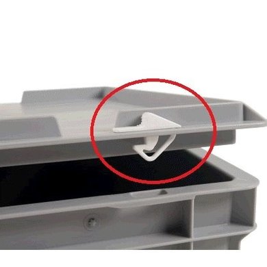 Uszczelka / zamknięcie z tworzywa sztucznego do pojemników Euronorm - zestaw 50 szt