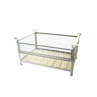 Metalowy Gitterbox 1200x800x675mm z klapą na dłuższym boku