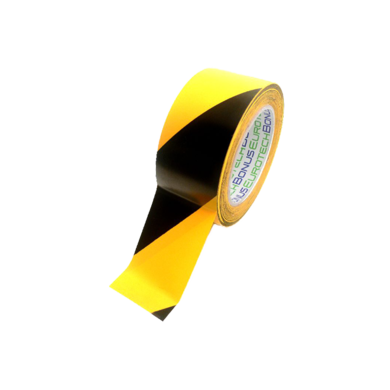 Taśma oznaczeniowa o szerokości 50 mm - żółty / czarny