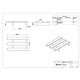 Paleta drewniana ekspozycyjna 600x400x112 mm