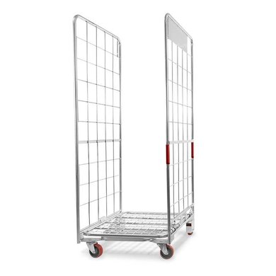 Wózek siatkowy 2 ścienny gniazdowy 800x700x1770 mm - używany