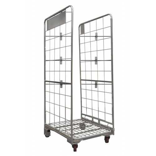 Wózek siatkowy 2 ścienny gniazdowy 800x700x1770 mm - używany