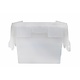 Pojemnik z pokrywą do ustawiania w stosy 600x400x320 mm - przezroczyste