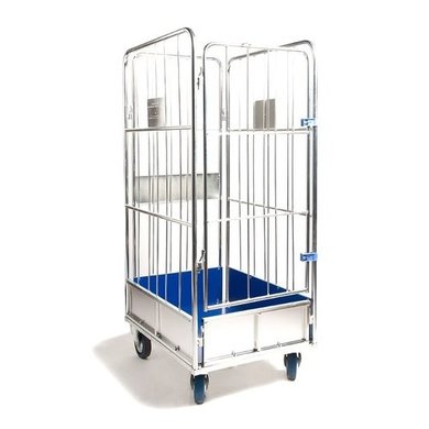 Wózek pralniczy, 4 boki metalowe wkładane z każdej strony