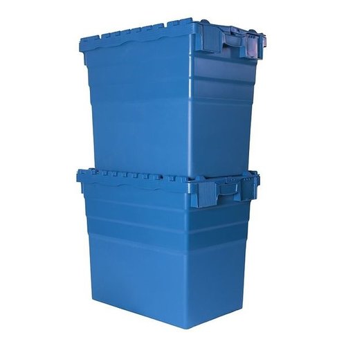 Plastikowy pojemnik z pokrywą na zawiasach 600x400x516 mm