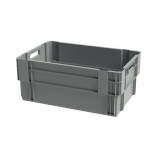 Plastikowy pojemnik gniazdowy 600x400x250 mm, do sztaplowania
