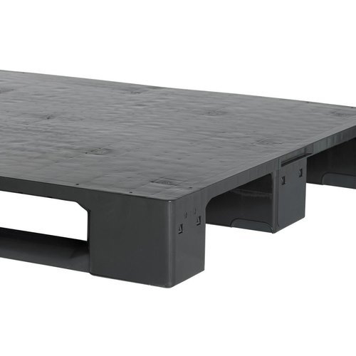 Paleta plastikowa 1200x1000x160 mm - pełny blat, bez krawędzi