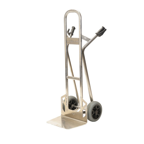 Wózek ręczny do skrzyń NST-300-CT Aluminium, platforma 285x240mm