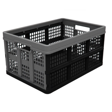 Składana skrzynia z tworzywa sztucznego M-Clax 530x370x280 mm - perforowana